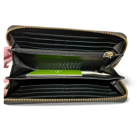 Kate Spade wallet story book sequin meow leopard nwot incl dust bag - Picture 2 of 7